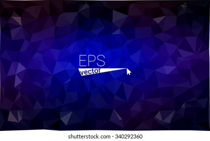 Multicolor dark blue, red  geometric rumpled triangular low poly style gradient illustration graphic background. Vector polygonal design for your business.