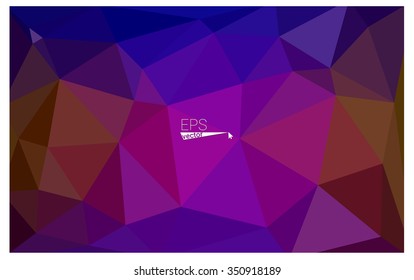 Multicolor dark blue, red geometric rumpled triangular low poly origami style gradient illustration graphic background. Vector polygonal design for your business.