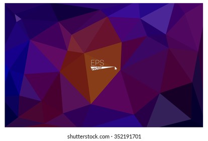 Multicolor dark blue, red geometric rumpled triangular low poly origami style gradient illustration graphic background. Vector polygonal design for your business.