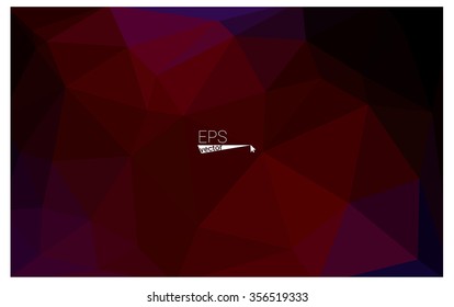 Multicolor dark blue, red geometric rumpled triangular low poly origami style gradient illustration graphic background. Vector polygonal design for your business.