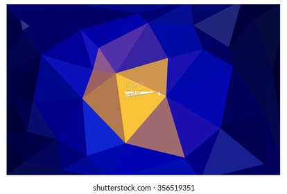 Multicolor dark blue, red geometric rumpled triangular low poly origami style gradient illustration graphic background. Vector polygonal design for your business.