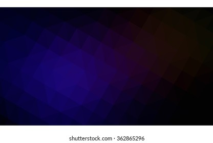Multicolor dark blue, red polygonal illustration, which consist of triangles. Geometric background in Origami style with gradient. Triangular design for your business in vector.