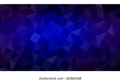 Multicolor dark blue, red polygonal illustration, which consist of triangles. Geometric background in Origami style with gradient. Triangular design for your business in vector.