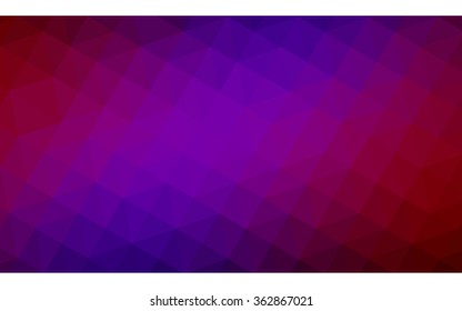 Multicolor dark blue, red polygonal illustration, which consist of triangles. Geometric background in Origami style with gradient. Triangular design for your business in vector.