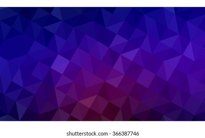 Multicolor dark blue, red polygonal illustration, which consist of triangles. Geometric background in Origami style with gradient. Triangular design for your business.