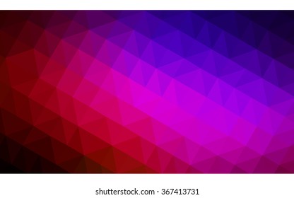 Multicolor dark blue, red polygonal illustration, which consist of triangles. Geometric background in Origami style with gradient. Triangular design for your business.
