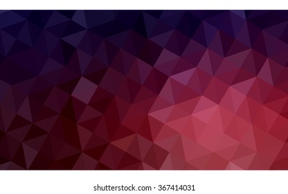 Multicolor dark blue, red polygonal illustration, which consist of triangles. Geometric background in Origami style with gradient. Triangular design for your business.
