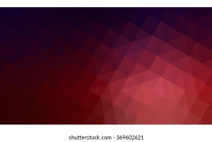 Multicolor dark blue, red polygonal illustration, which consist of triangles. Geometric background in Origami style with gradient. Triangular design for your business.