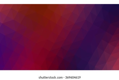 Multicolor dark blue, red polygonal illustration, which consist of triangles. Geometric background in Origami style with gradient. Triangular design for your business.