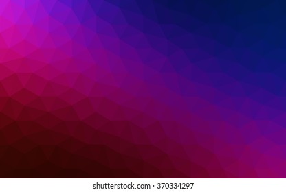 Multicolor dark blue, red polygonal illustration, which consist of triangles. Geometric background in Origami style with gradient. Triangular design for your business.