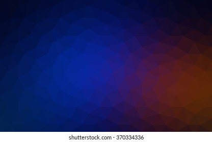 Multicolor dark blue, red polygonal illustration, which consist of triangles. Geometric background in Origami style with gradient. Triangular design for your business.