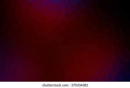 Multicolor dark blue, red polygonal illustration, which consist of triangles. Geometric background in Origami style with gradient. Triangular design for your business.