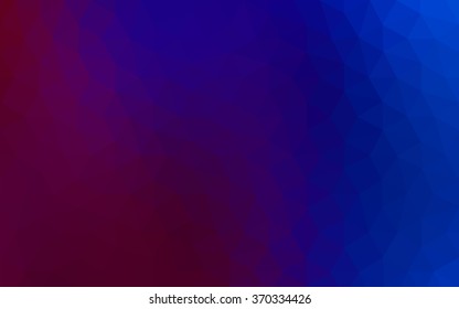 Multicolor dark blue, red polygonal illustration, which consist of triangles. Geometric background in Origami style with gradient. Triangular design for your business.