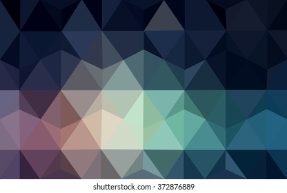 Multicolor dark blue, red polygonal illustration, which consist of triangles. Geometric background in Origami style with gradient. Triangular design for your business.