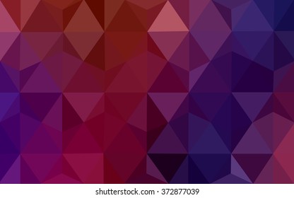 Multicolor dark blue, red polygonal illustration, which consist of triangles. Geometric background in Origami style with gradient. Triangular design for your business.