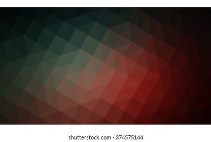 Multicolor dark blue, red polygonal illustration, which consist of triangles. Geometric background in Origami style with gradient. Triangular design for your business.