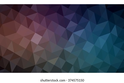 Multicolor dark blue, red polygonal illustration, which consist of triangles. Geometric background in Origami style with gradient. Triangular design for your business.