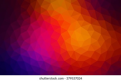 Multicolor dark blue, red polygonal illustration, which consist of triangles. Geometric background in Origami style with gradient. Triangular design for your business.