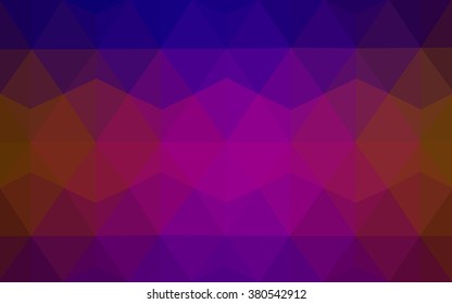 Multicolor dark blue, red polygonal illustration, which consist of triangles. Geometric background in Origami style with gradient. Triangular design for your business.