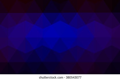 Multicolor dark blue, red polygonal illustration, which consist of triangles. Geometric background in Origami style with gradient. Triangular design for your business.