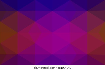 Multicolor dark blue, red polygonal illustration, which consist of triangles. Geometric background in Origami style with gradient. Triangular design for your business.