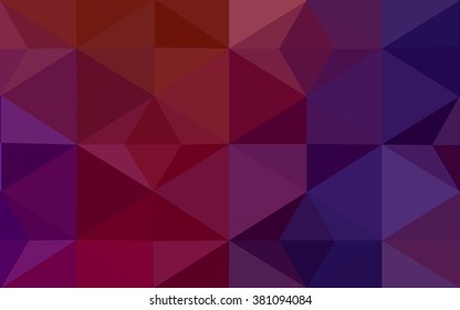 Multicolor dark blue, red polygonal illustration, which consist of triangles. Geometric background in Origami style with gradient. Triangular design for your business.