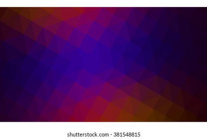 Multicolor dark blue, red polygonal illustration, which consist of triangles. Geometric background in Origami style with gradient. Triangular design for your business.