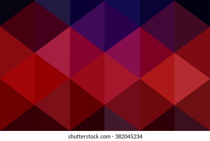 Multicolor dark blue, red polygonal illustration, which consist of triangles. Geometric background in Origami style with gradient. Triangular design for your business.