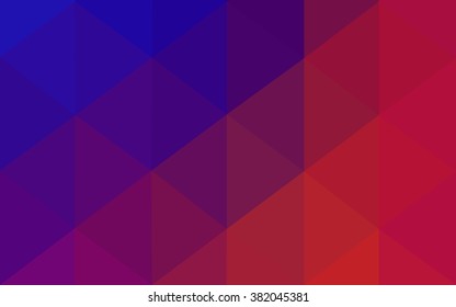 Multicolor dark blue, red polygonal illustration, which consist of triangles. Geometric background in Origami style with gradient. Triangular design for your business.