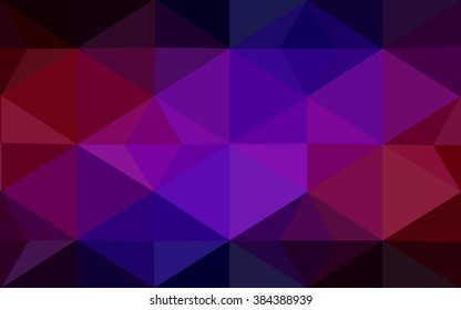 Multicolor dark blue, red polygonal illustration, which consist of triangles. Geometric background in Origami style with gradient. Triangular design for your business.