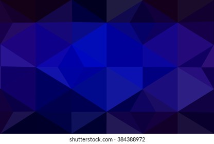 Multicolor dark blue, red polygonal illustration, which consist of triangles. Geometric background in Origami style with gradient. Triangular design for your business.