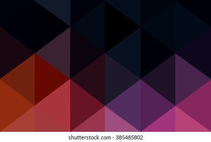 Multicolor dark blue, red polygonal illustration, which consist of triangles. Geometric background in Origami style with gradient. Triangular design for your business.