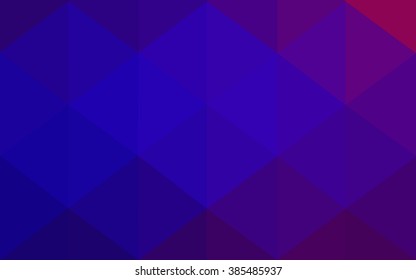 Multicolor dark blue, red polygonal illustration, which consist of triangles. Geometric background in Origami style with gradient. Triangular design for your business.