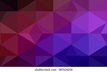 Multicolor dark blue, red polygonal illustration, which consist of triangles. Geometric background in Origami style with gradient. Triangular design for your business.
