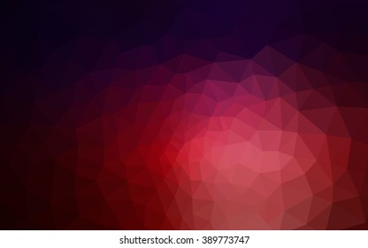 Multicolor dark blue, red polygonal illustration, which consist of triangles. Geometric background in Origami style with gradient. Triangular design for your business.