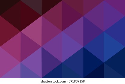 Multicolor dark blue, red polygonal illustration, which consist of triangles. Geometric background in Origami style with gradient. Triangular design for your business.