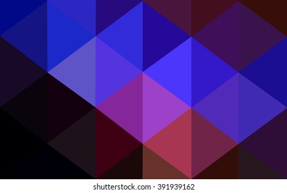 Multicolor dark blue, red polygonal illustration, which consist of triangles. Geometric background in Origami style with gradient. Triangular design for your business.