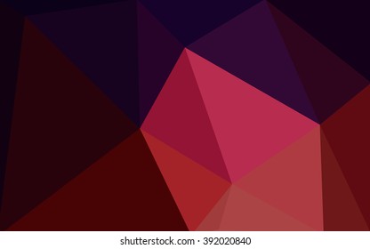 Multicolor dark blue, red polygonal illustration, which consist of triangles. Geometric background in Origami style with gradient. Triangular design for your business.