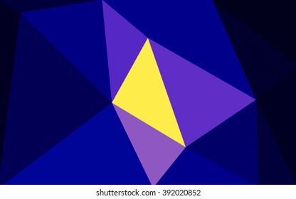 Multicolor dark blue, red polygonal illustration, which consist of triangles. Geometric background in Origami style with gradient. Triangular design for your business.