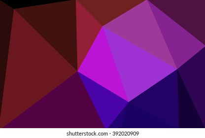 Multicolor dark blue, red polygonal illustration, which consist of triangles. Geometric background in Origami style with gradient. Triangular design for your business.