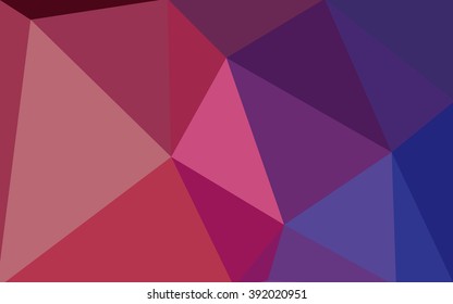 Multicolor dark blue, red polygonal illustration, which consist of triangles. Geometric background in Origami style with gradient. Triangular design for your business.