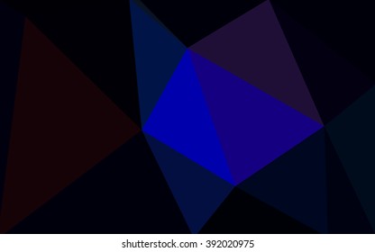 Multicolor dark blue, red polygonal illustration, which consist of triangles. Geometric background in Origami style with gradient. Triangular design for your business.