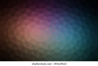 Multicolor dark blue, red polygonal illustration, which consist of triangles. Geometric background in Origami style with gradient. Triangular design for your business.