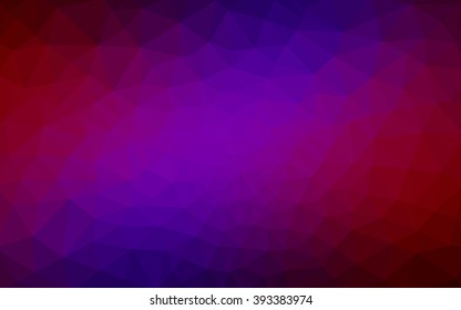Multicolor dark blue, red polygonal illustration, which consist of triangles. Geometric background in Origami style with gradient. Triangular design for your business.