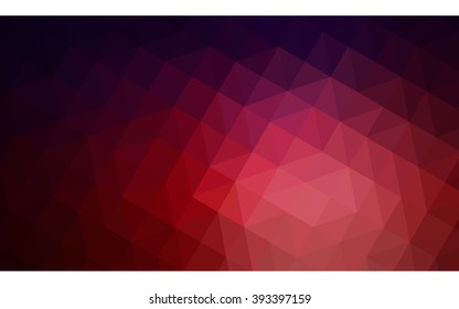 Multicolor dark blue, red polygonal illustration, which consist of triangles. Geometric background in Origami style with gradient. Triangular design for your business.