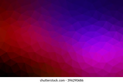 Multicolor dark blue, red polygonal illustration, which consist of triangles. Geometric background in Origami style with gradient. Triangular design for your business.
