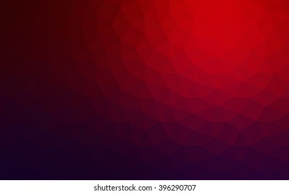 Multicolor dark blue, red polygonal illustration, which consist of triangles. Geometric background in Origami style with gradient. Triangular design for your business.