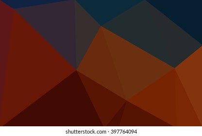 Multicolor dark blue, red polygonal illustration, which consist of triangles. Geometric background in Origami style with gradient. Triangular design for your business.