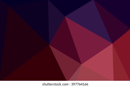 Multicolor dark blue, red polygonal illustration, which consist of triangles. Geometric background in Origami style with gradient. Triangular design for your business.