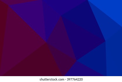 Multicolor dark blue, red polygonal illustration, which consist of triangles. Geometric background in Origami style with gradient. Triangular design for your business.